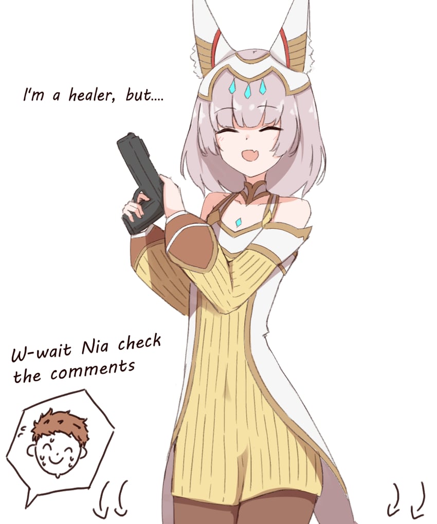nia and rex (xenoblade chronicles and 1 more) drawn by chirun0