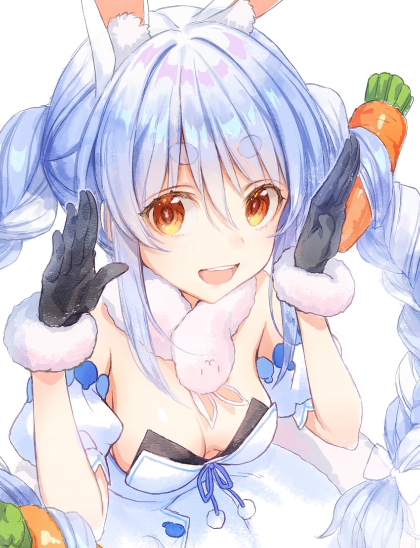 usada pekora and don-chan (hololive) drawn by yamori_(stom)
