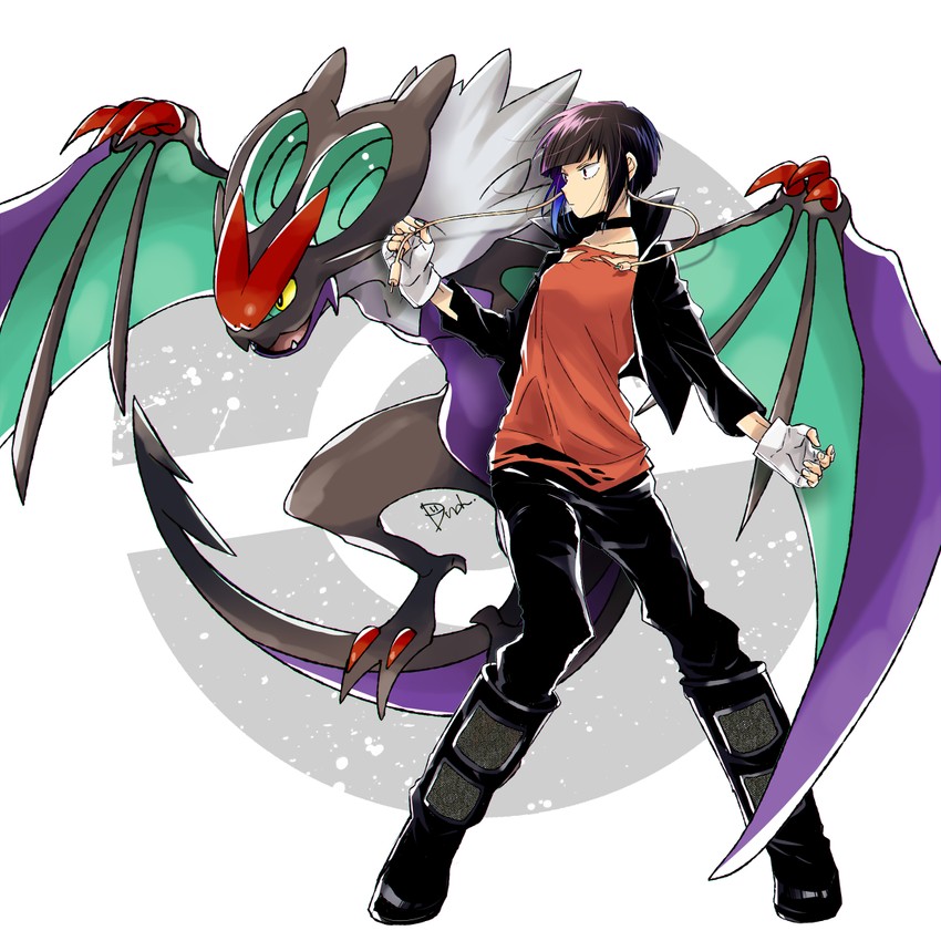 jiro kyoka and noivern (pokemon and 1 more) drawn by dandel