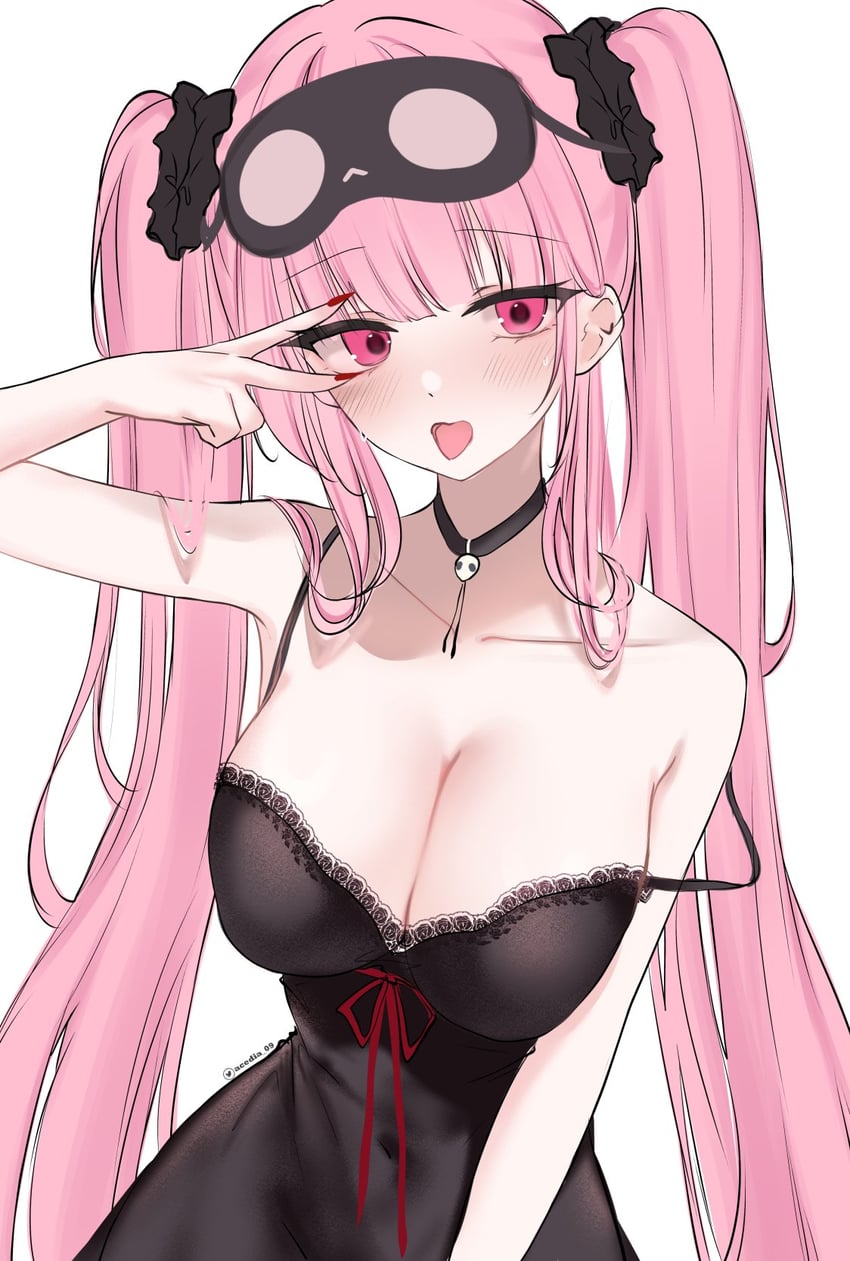 mori calliope (hololive and 1 more) drawn by acedia