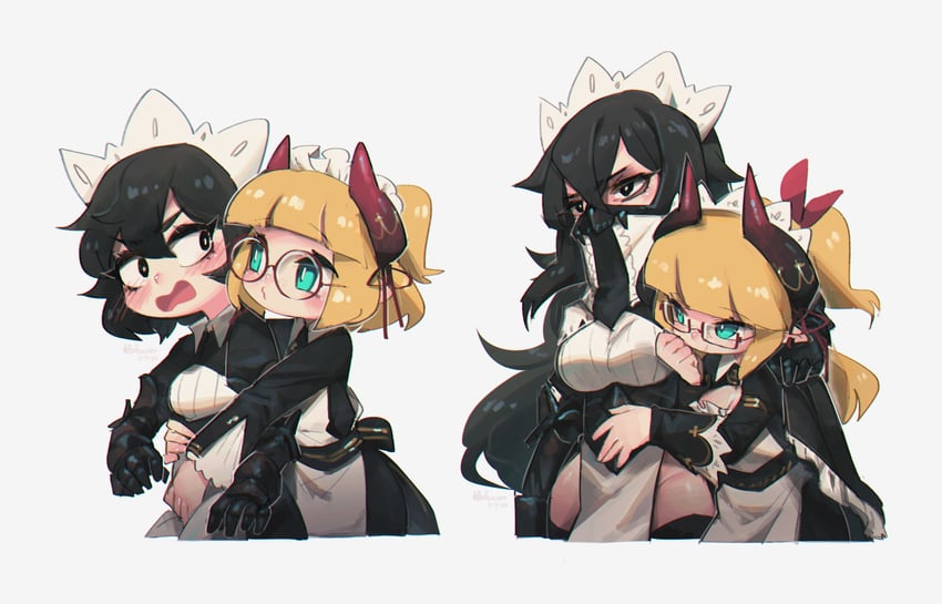 flareze and executioner maid (original) drawn by porforever