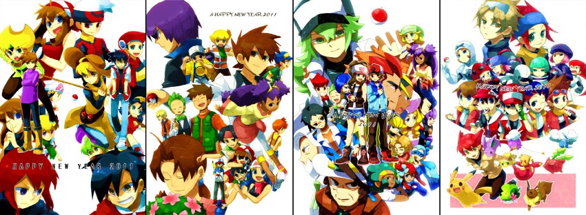 pikachu, dawn, may, hilda, ash ketchum, and 61 more (pokemon and 12 more) drawn by muyamiyatara