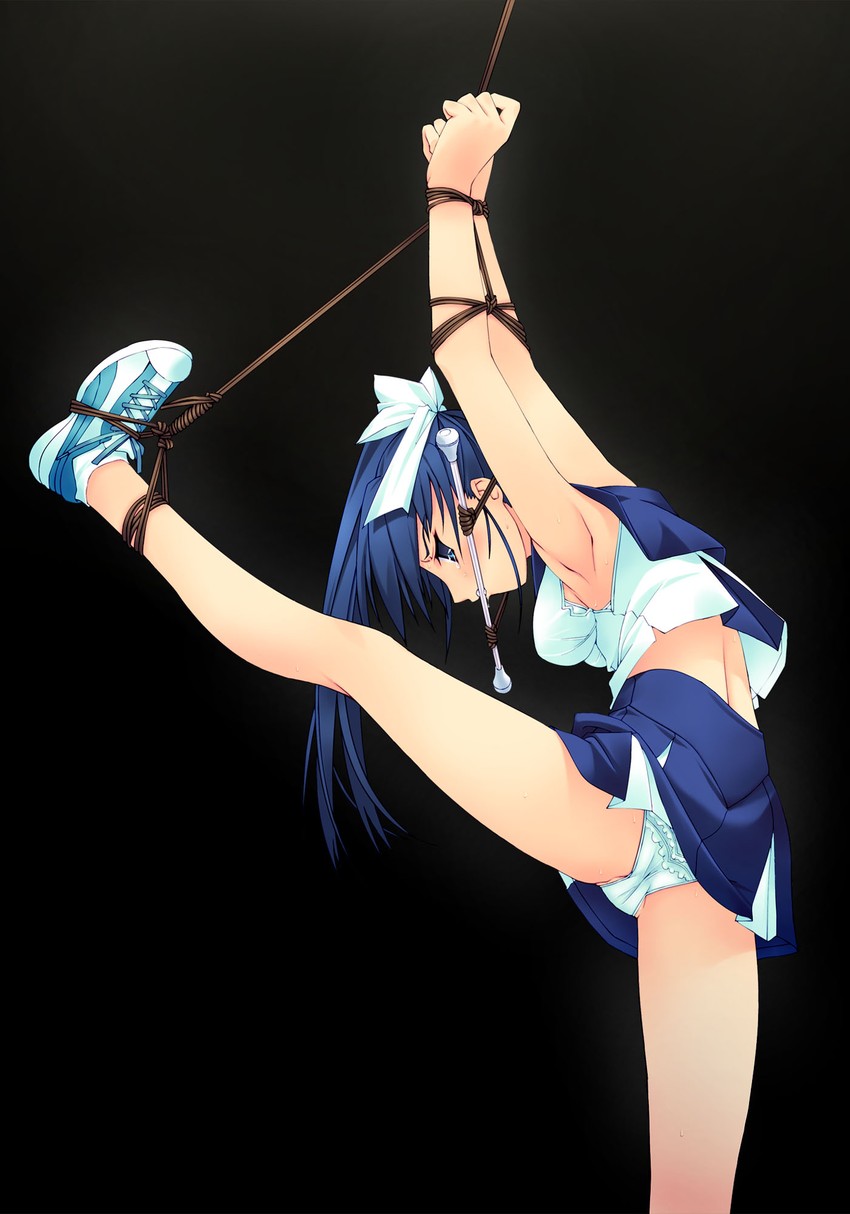 blue haired girl (original and 1 more) drawn by murakami_suigun