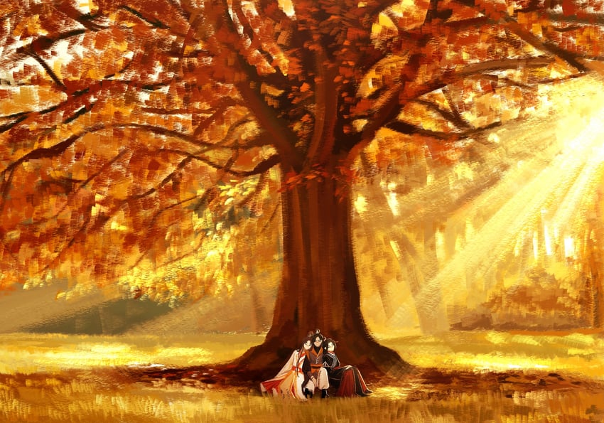 xie lian, mu qing, and feng xin (tianguan cifu) drawn by flclrnldudnj