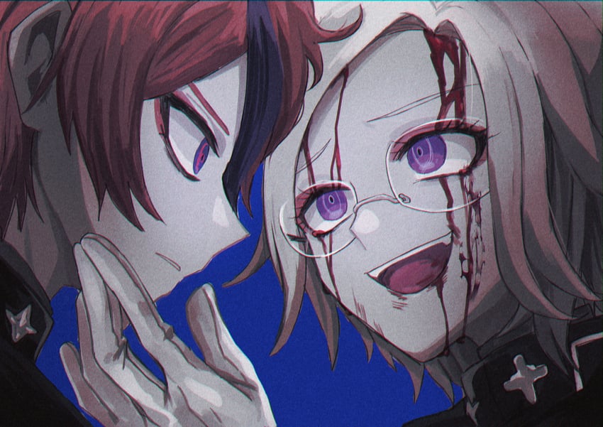 aotsuki eito and sumino takumi (the hundred line -last defense academy-) drawn by kawati