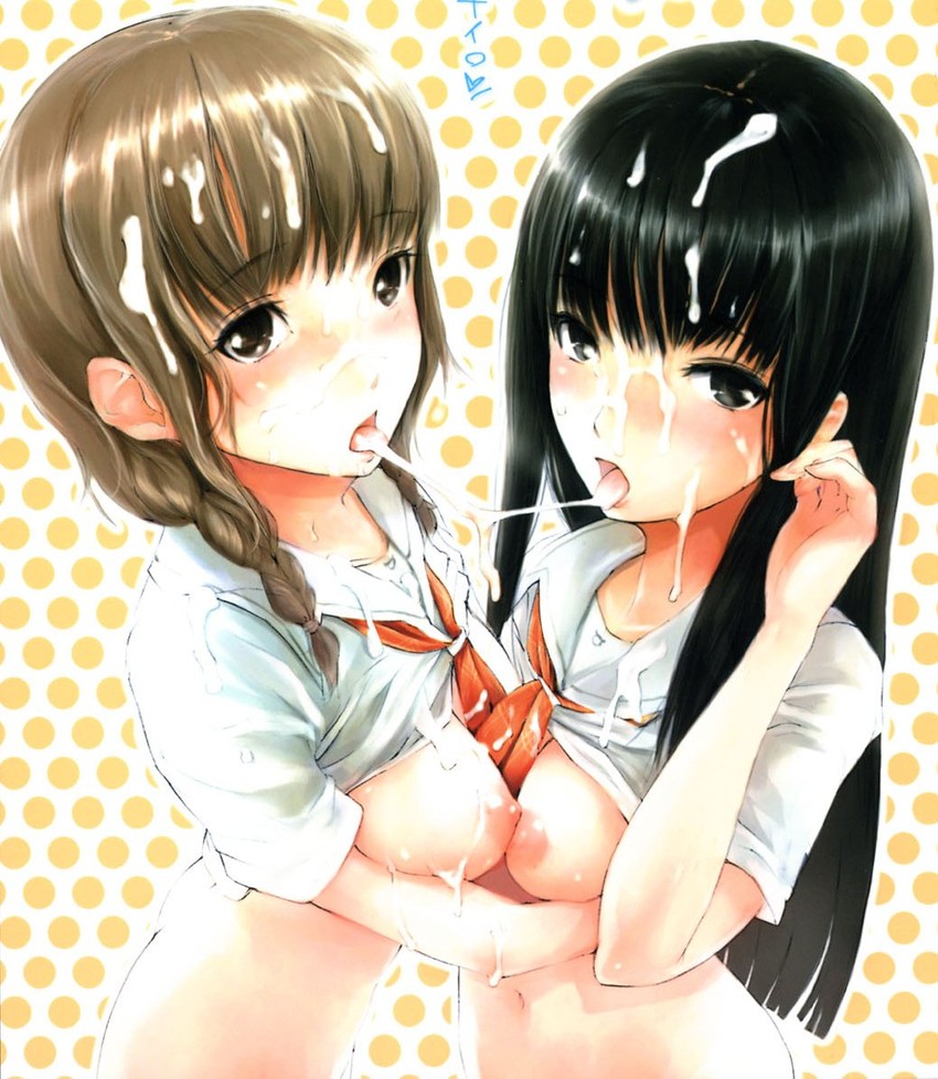 mizusawa mao and futami eriko (kimi kiss) drawn by nylon_(nylon_100%)