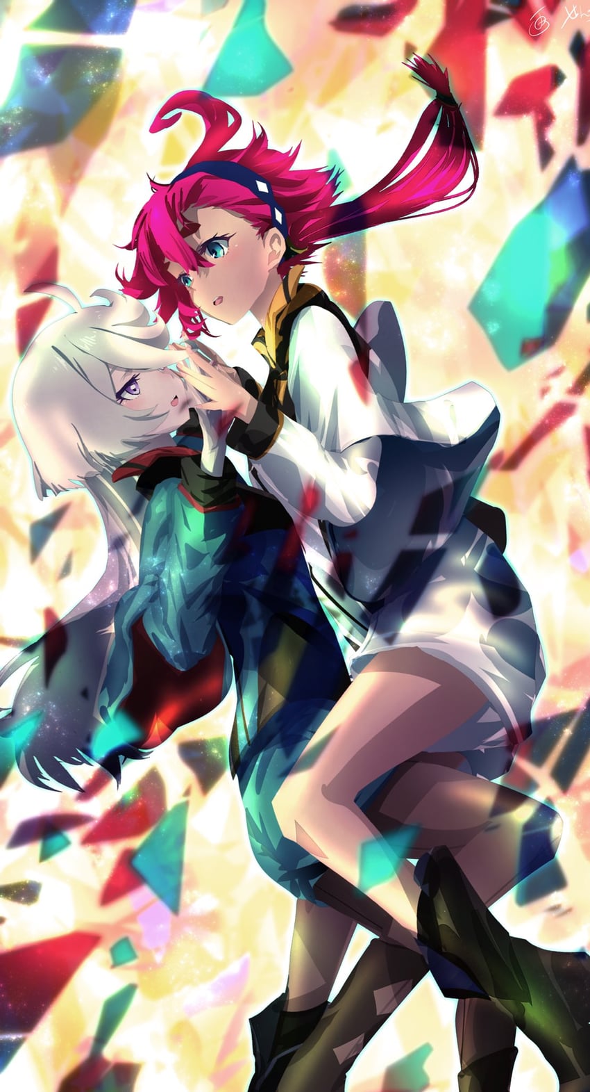 suletta mercury and miorine rembran (gundam and 1 more) drawn by sengoku_chidori