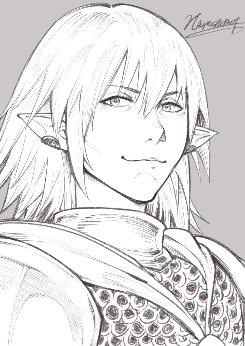 haurchefant greystone (final fantasy and 1 more) drawn by lochris
