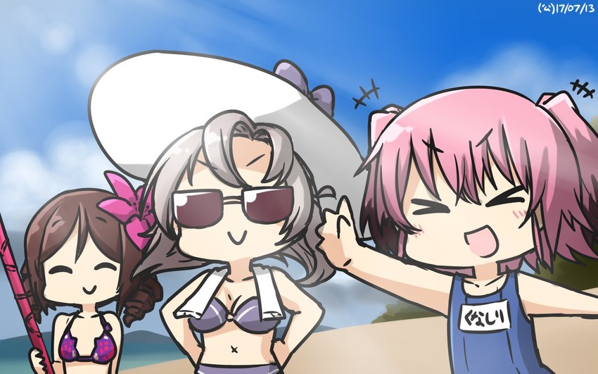scathach, kinugasa, harukaze, kunashiri, and noto mamiko (kantai collection and 2 more) drawn by hamu_koutarou