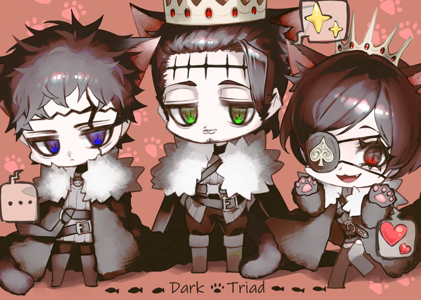 vanica zogratis, zenon zogratis, and dante zogratis (black clover) drawn by frit_2