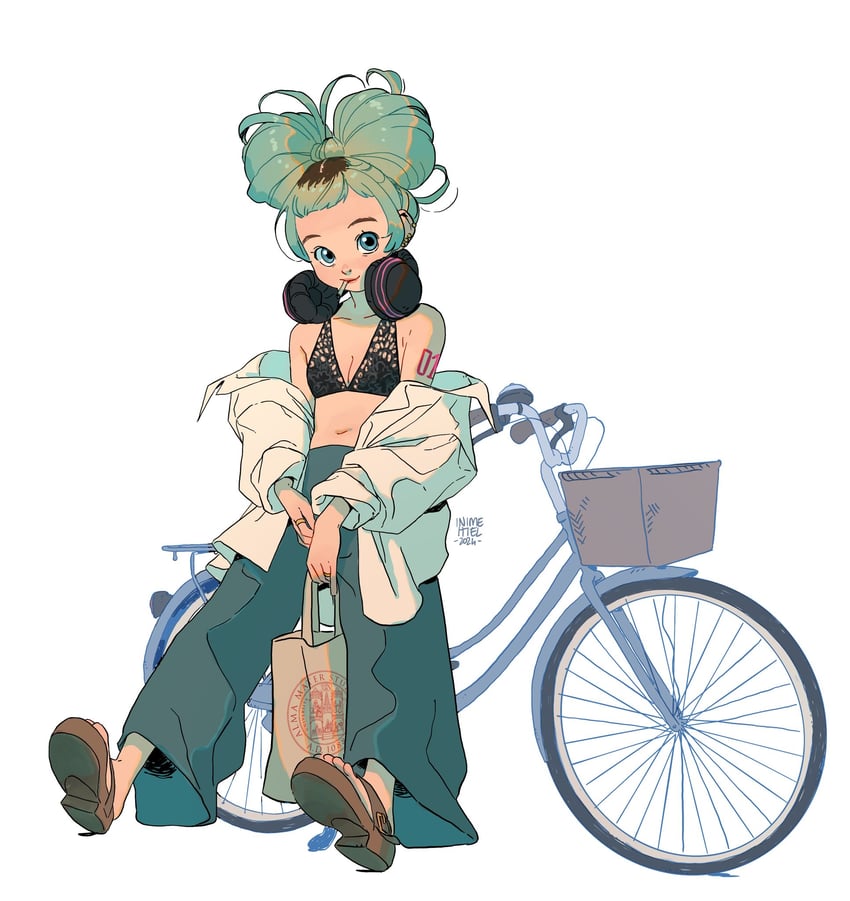hatsune miku and italian miku (vocaloid) drawn by carlotta_dicataldo