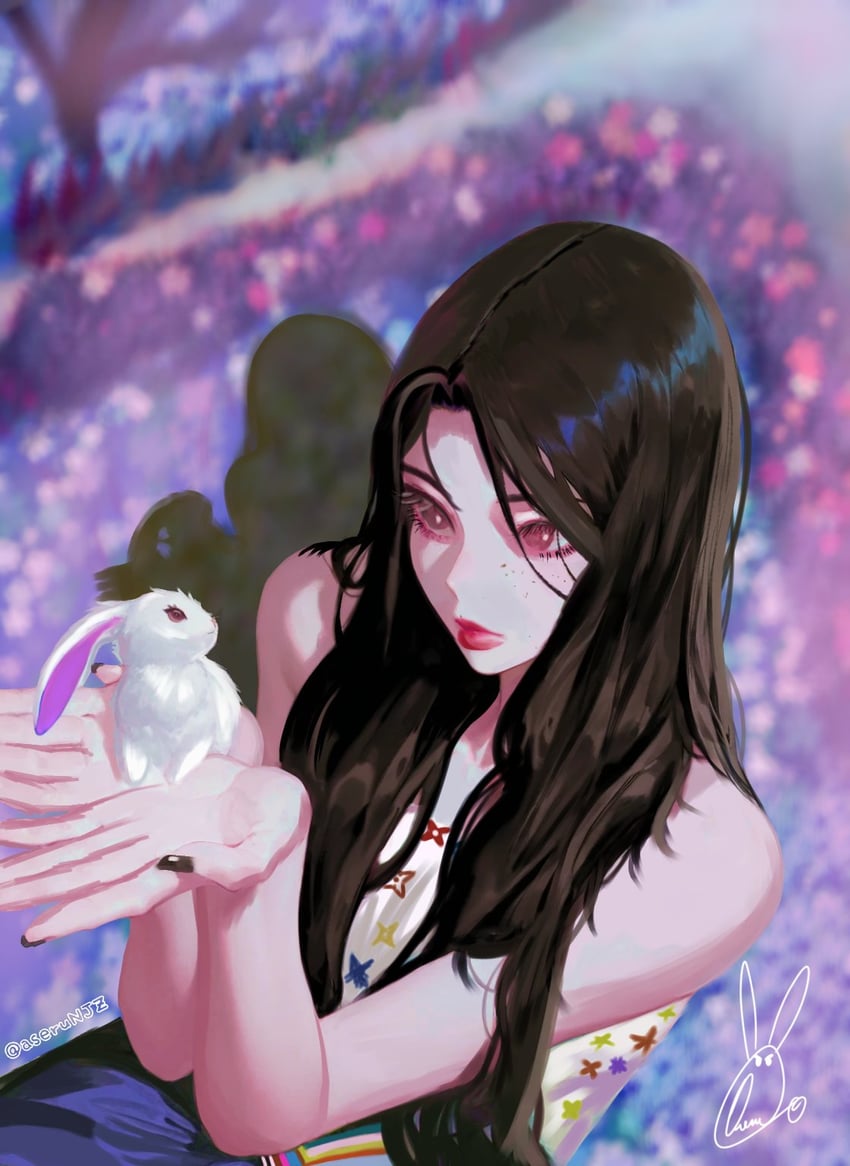 hyein (real life and 1 more) drawn by aserunjz