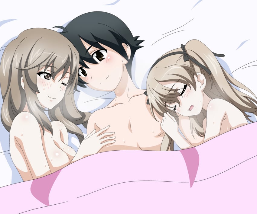 shimada arisu, shimada chiyo, and itou makoto (girls und panzer and 1 more) drawn by key_(gaigaigai123)