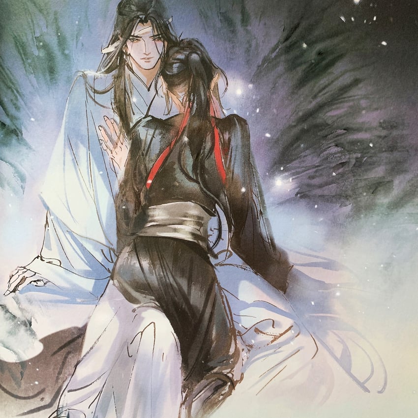 wei wuxian and lan wangji (modao zushi) drawn by kcllzas163
