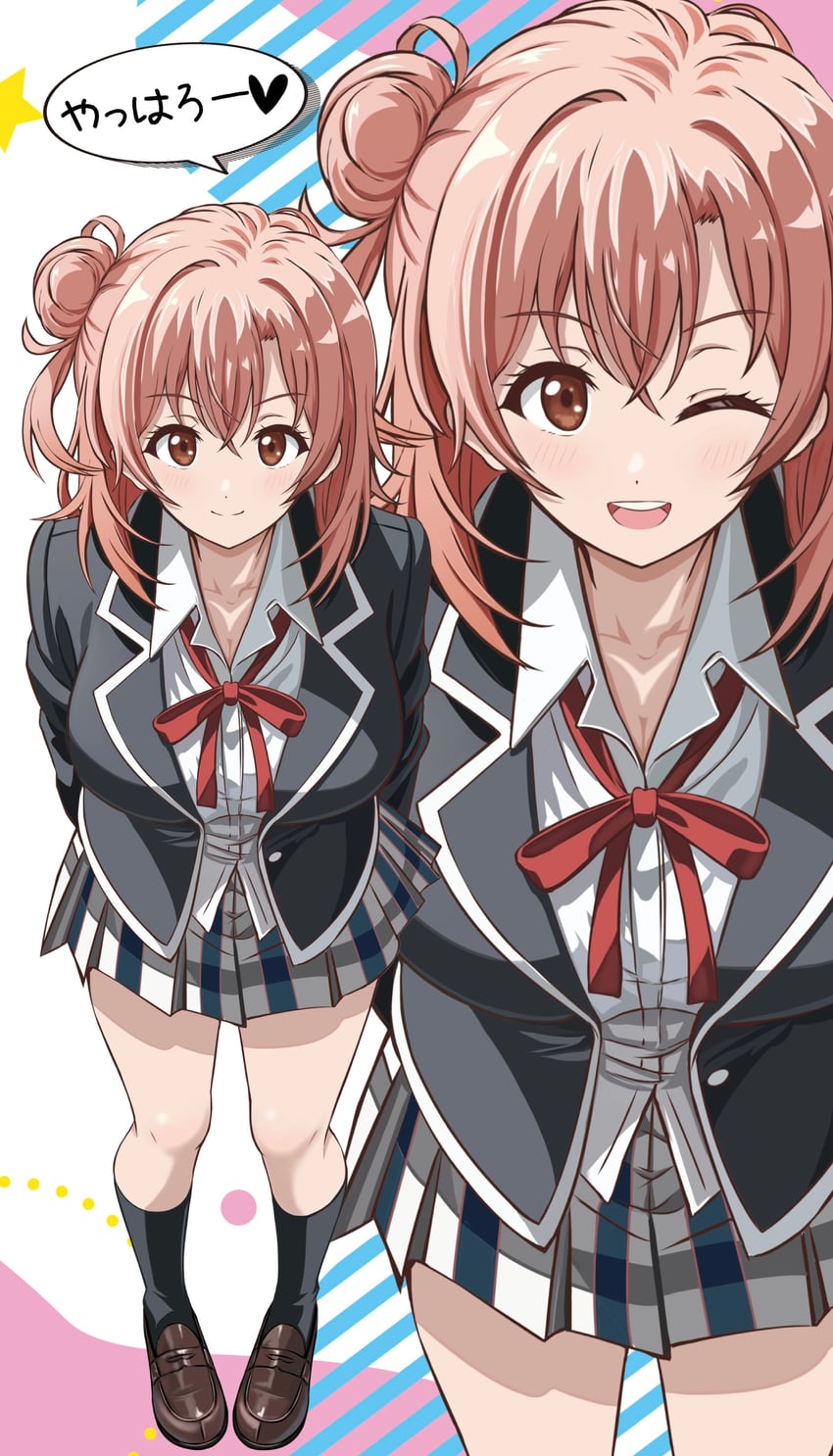 yuigahama yui (yahari ore no seishun lovecome wa machigatteiru.) drawn by zaofeng