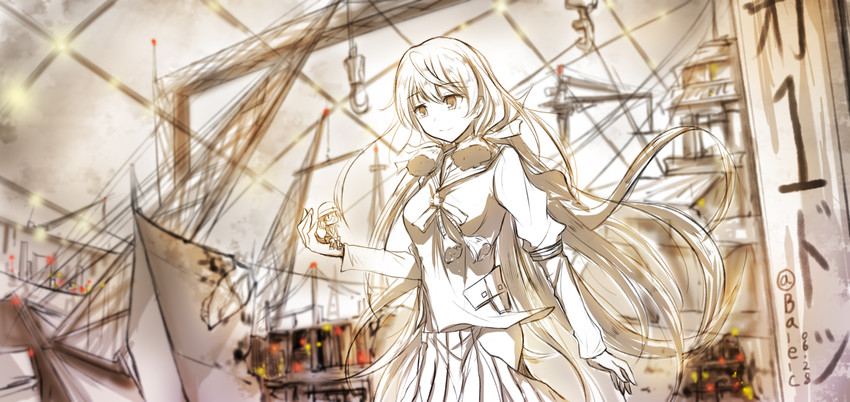 akashi, fairy, and damage control crew (kantai collection) drawn by bae.c