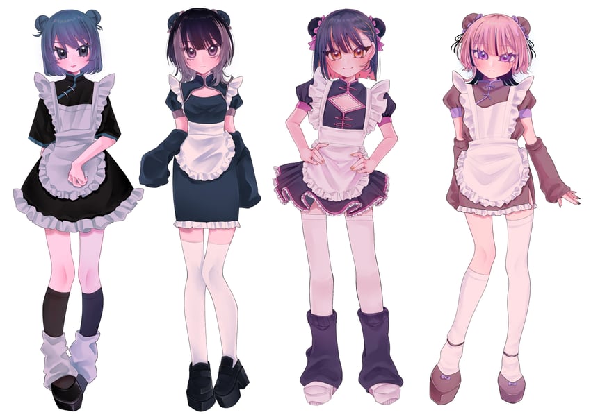 nira-chan and choucho (zutto mayonaka de ii no ni and 3 more) drawn by shima_(sami_i25)