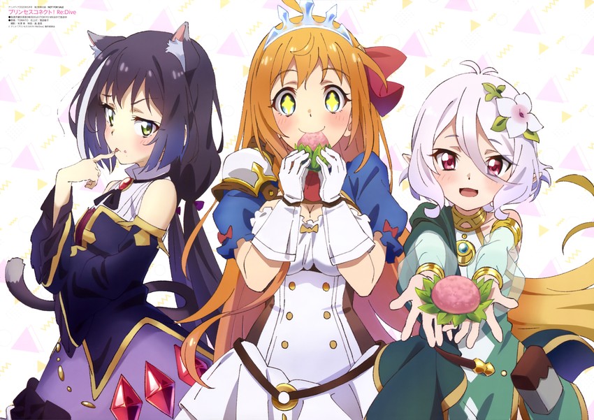 karyl, kokkoro, and pecorine (princess connect!)
