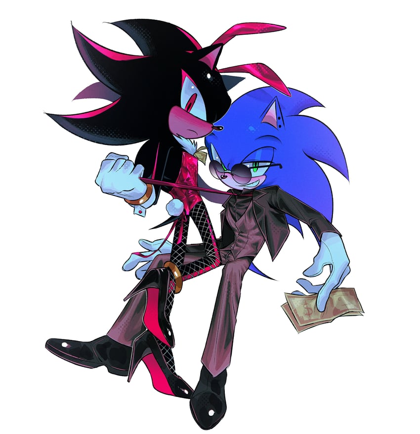 sonic the hedgehog and shadow the hedgehog (sonic) drawn by sa1k_a