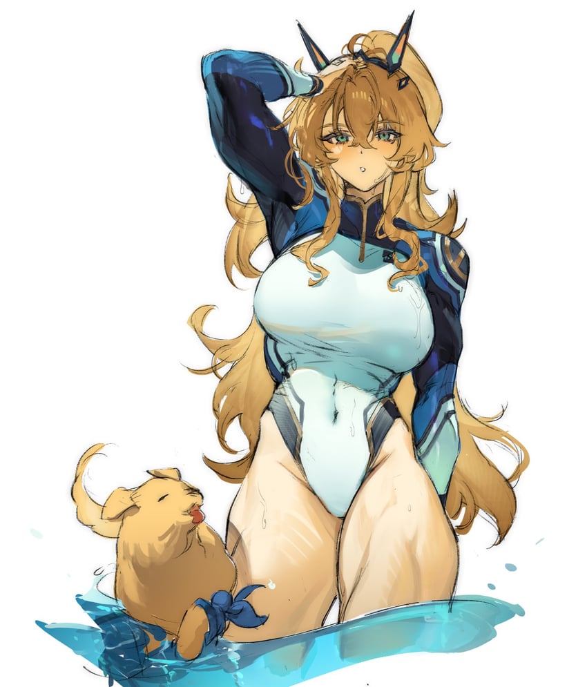 barghest and genpachi (fate and 1 more) drawn by kurumi_(recycllamo)