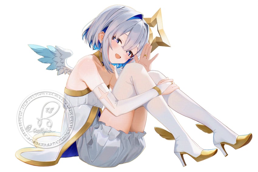 amane kanata (hololive and 1 more) drawn by smallpine_7