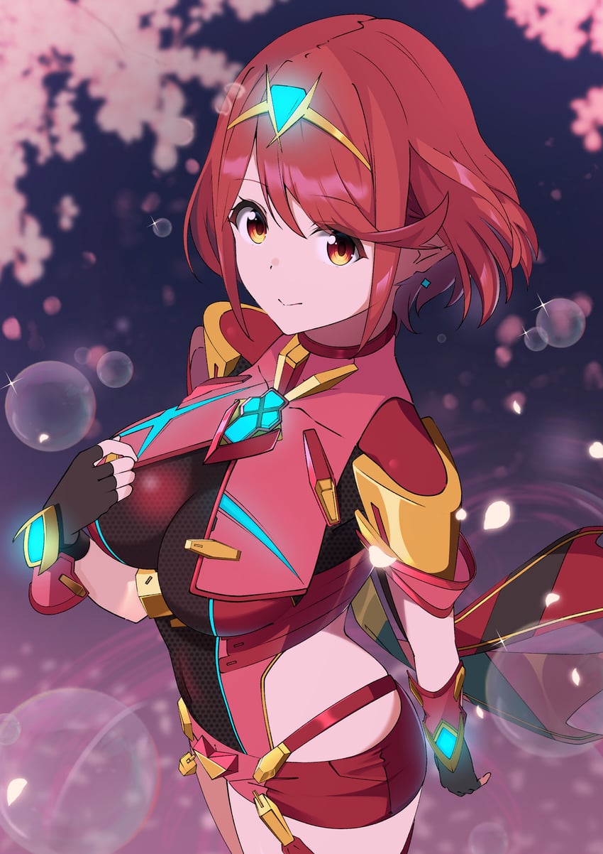 pyra (xenoblade chronicles and 1 more) drawn by tsumugi_1210
