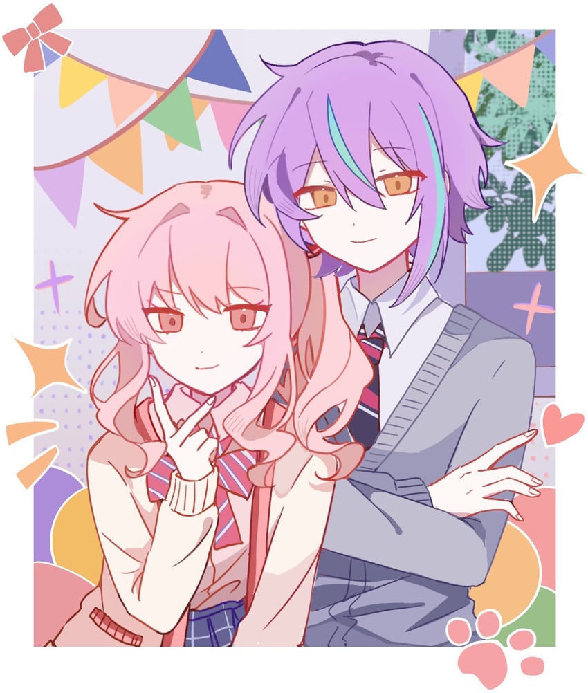 akiyama mizuki and kamishiro rui (project sekai) drawn by youxuan1125