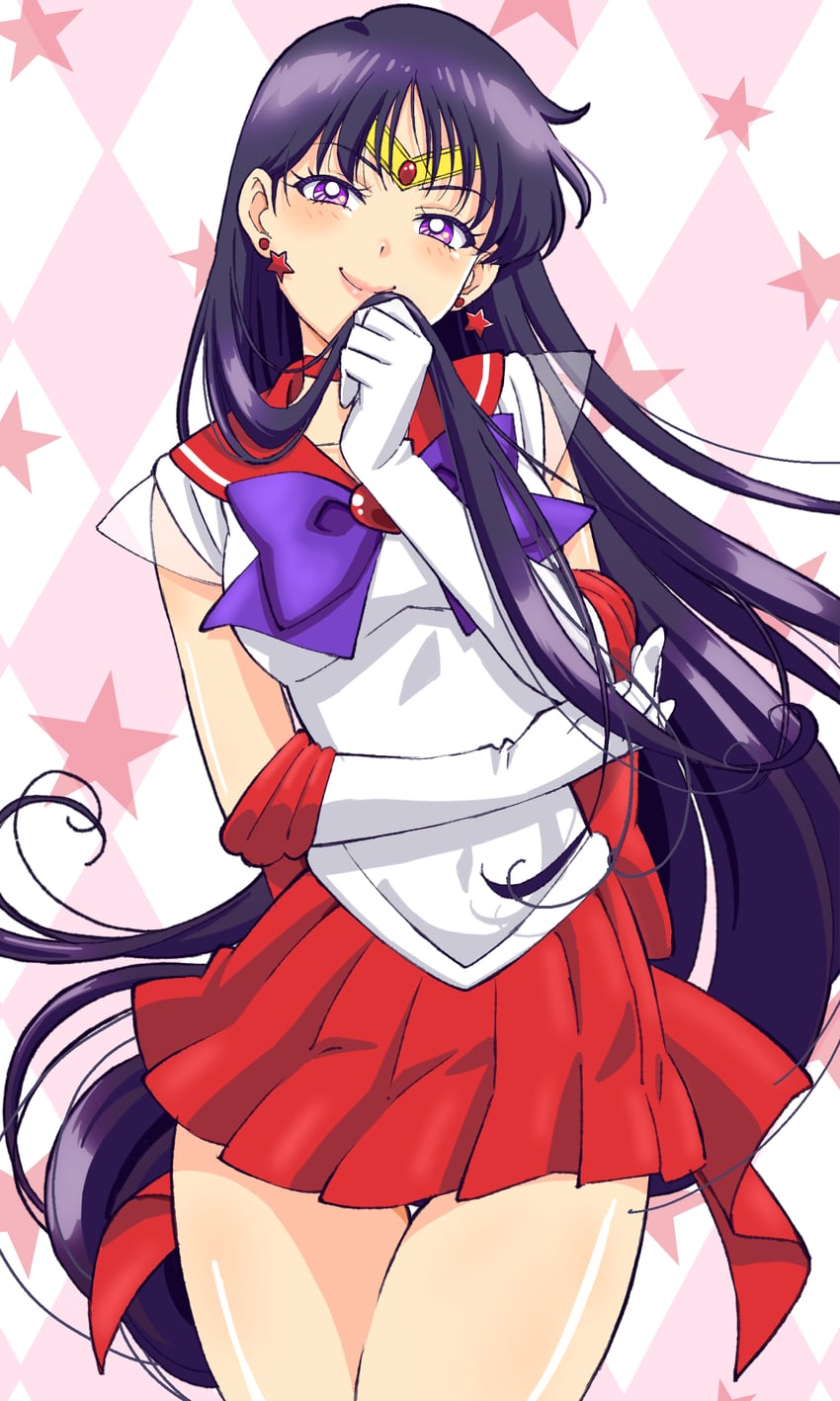 hino rei and sailor mars (bishoujo senshi sailor moon) drawn by naninunenonono