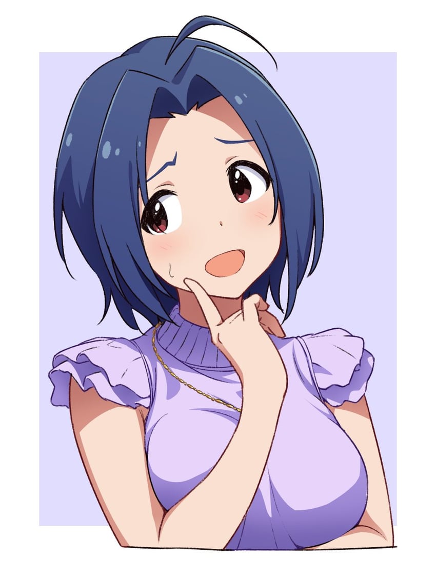 miura azusa (idolmaster and 2 more) drawn by amochin