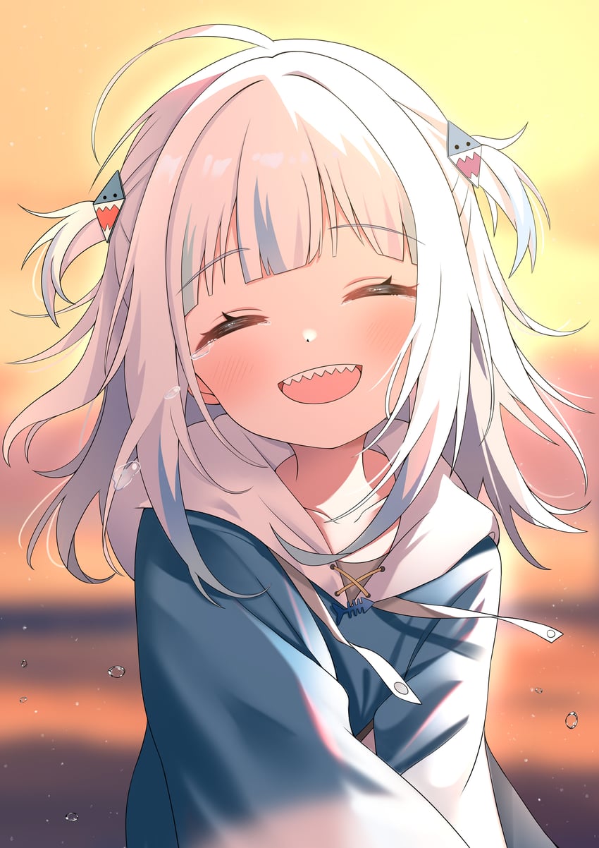 gawr gura (hololive and 1 more) drawn by lokyin_house
