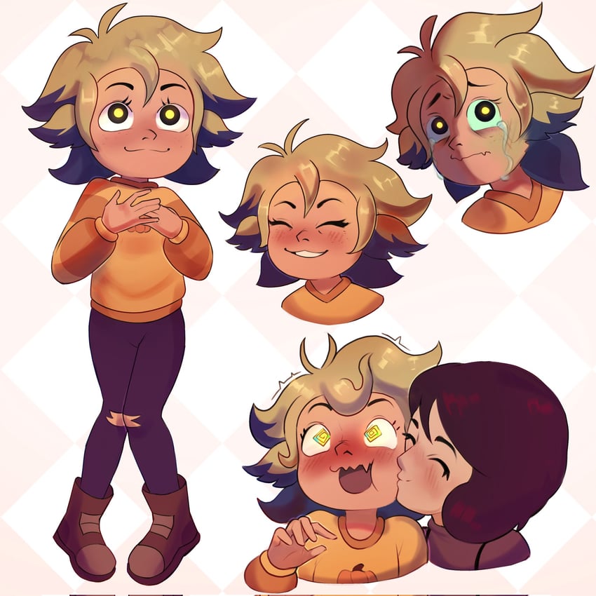 vee and masha (the owl house) drawn by amba_si