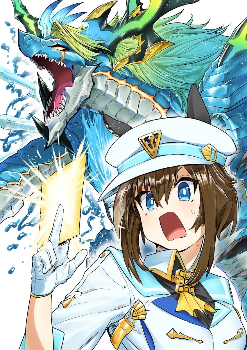 cheval grand (umamusume and 1 more) drawn by amik0824