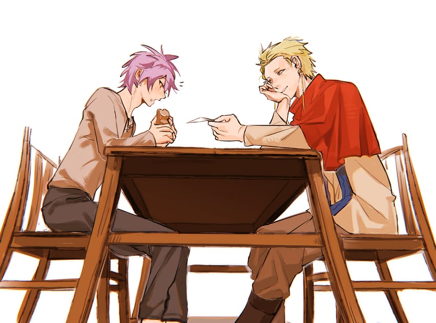 theodore riddle and rumeld othmayer (saibou shinkyoku) drawn by npcccc