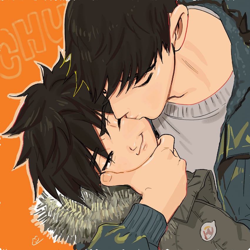 hiro hamada and tadashi hamada (big hero 6) drawn by shiogochi