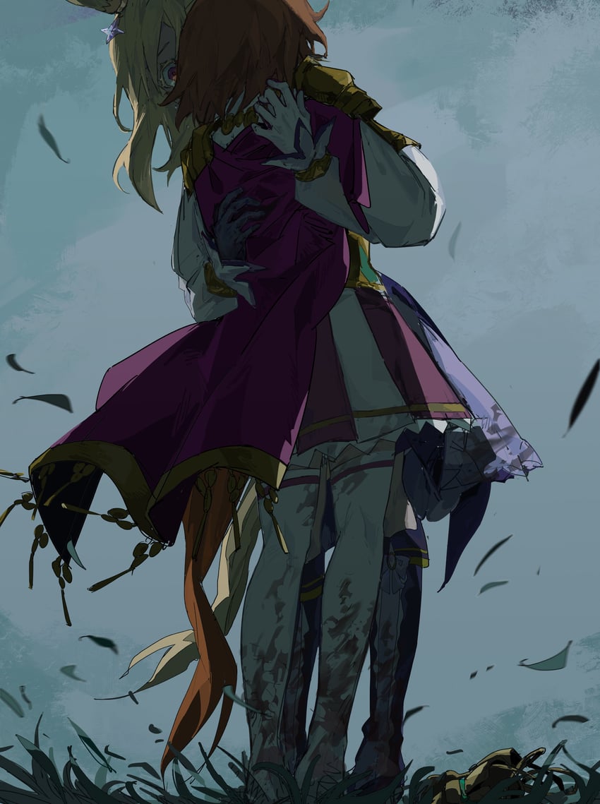 t.m. opera o and narita top road (umamusume) drawn by zizzu