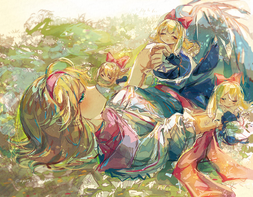 alice margatroid, shanghai doll, and hourai doll (touhou) drawn by ayatsuki_sugure