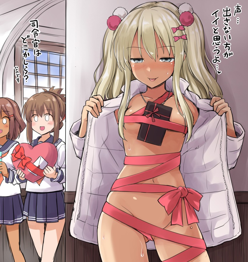 inazuma, ikazuchi, and grecale (kantai collection) drawn by kokutou_nikke