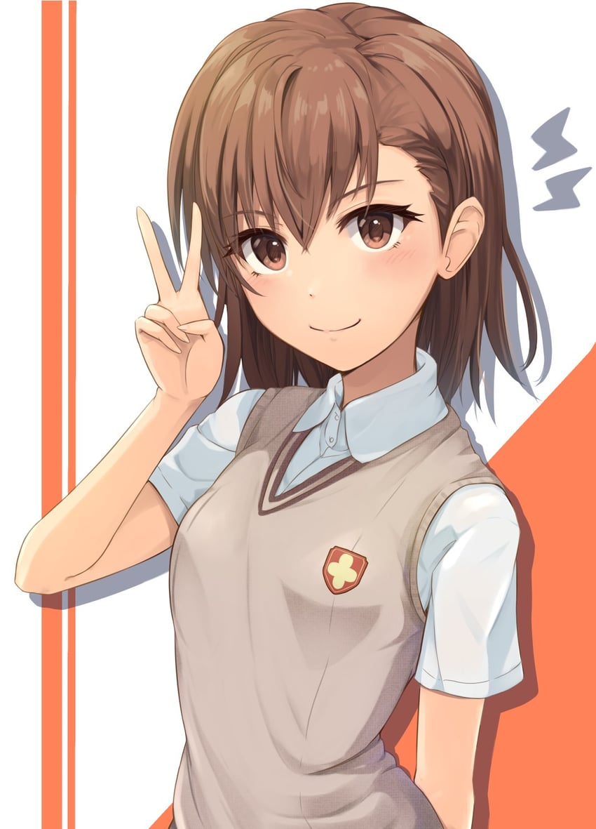 misaka mikoto (toaru majutsu no index and 1 more) drawn by k3rd