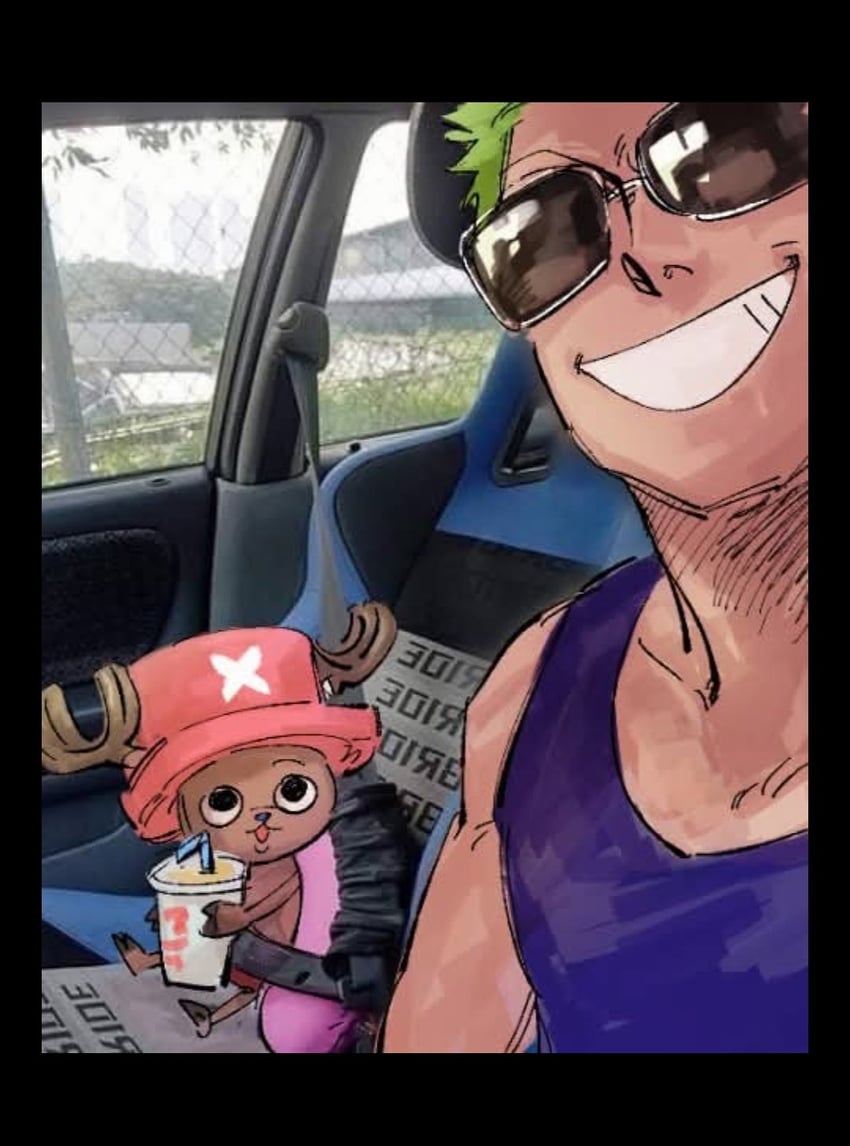 roronoa zoro and tony tony chopper (one piece) drawn by 59feeding56