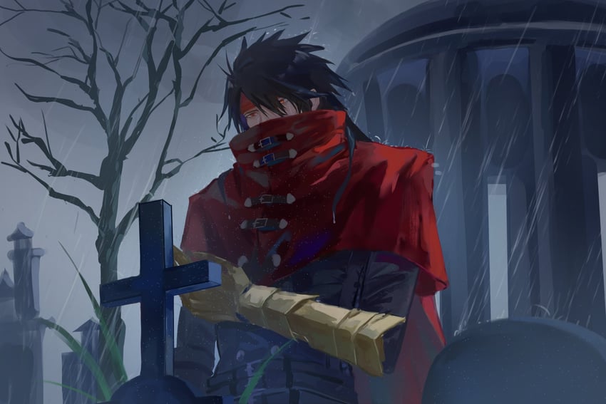 vincent valentine (final fantasy and 1 more) drawn by tangxhzhyf