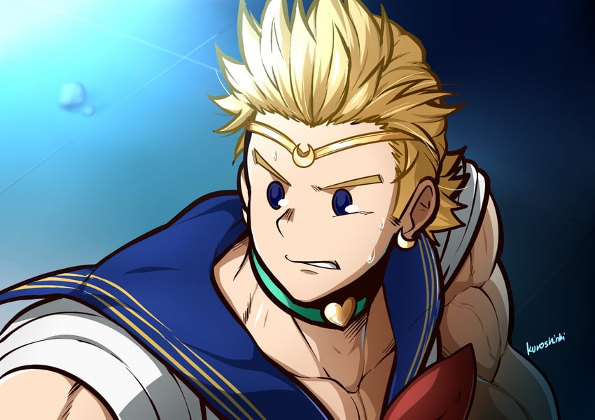 sailor moon and togata mirio (boku no hero academia and 2 more) drawn by kuroshinki