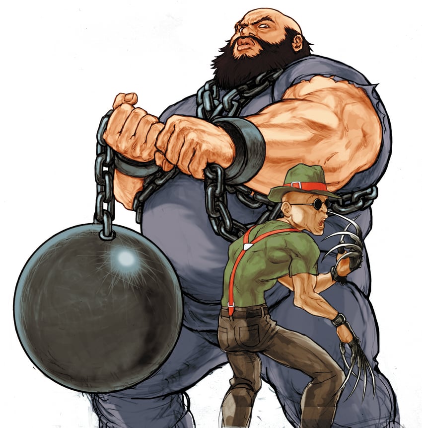 chang koehan and choi bounge (snk and 1 more) drawn by nishimura_kinu