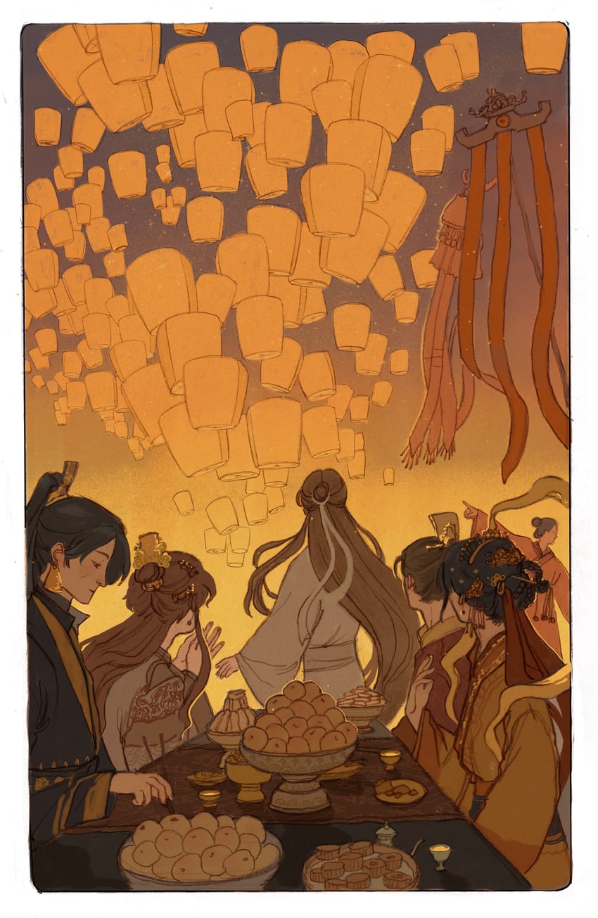 xie lian, shi qingxuan, and ming yi (tianguan cifu) drawn by yaroslava_murashko