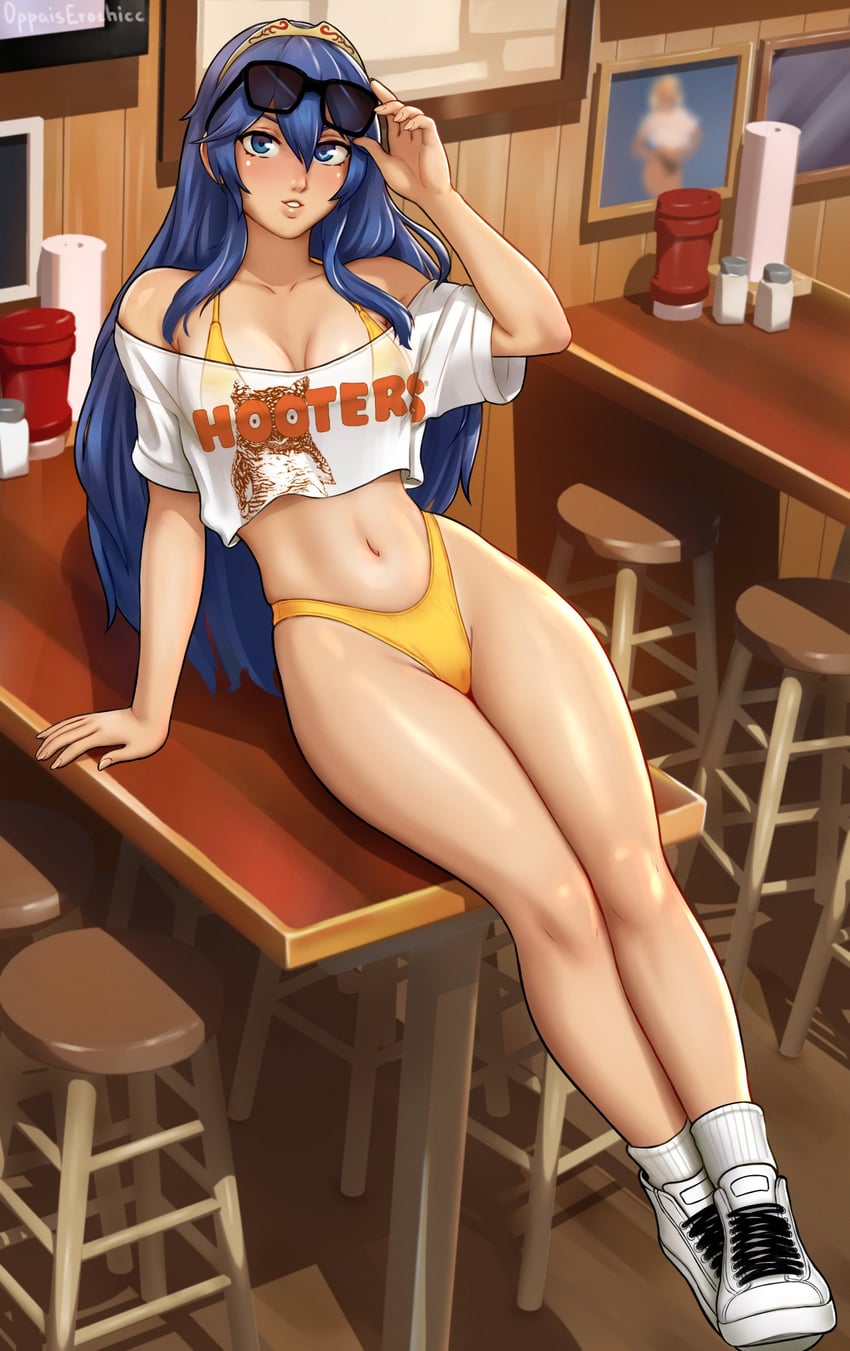 lucina and hootie the owl (fire emblem and 2 more) drawn by oppaiserothicc