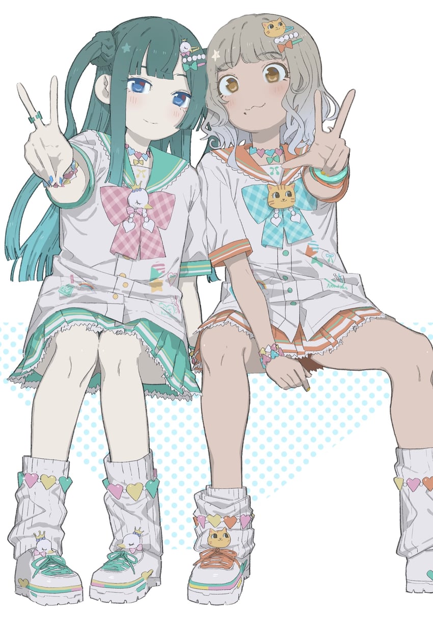 tsukikawa chili and taiyo pepper (pretty series and 1 more) drawn by kemura_(puripurinea)