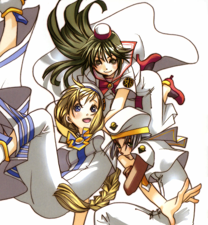 alicia florence, akira ferrari, and athena glory (aria) drawn by amano_kozue