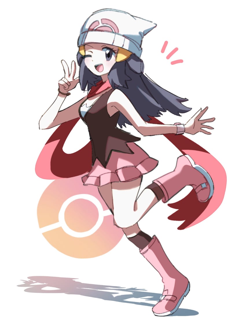 dawn (pokemon and 1 more) drawn by qnqn_1020