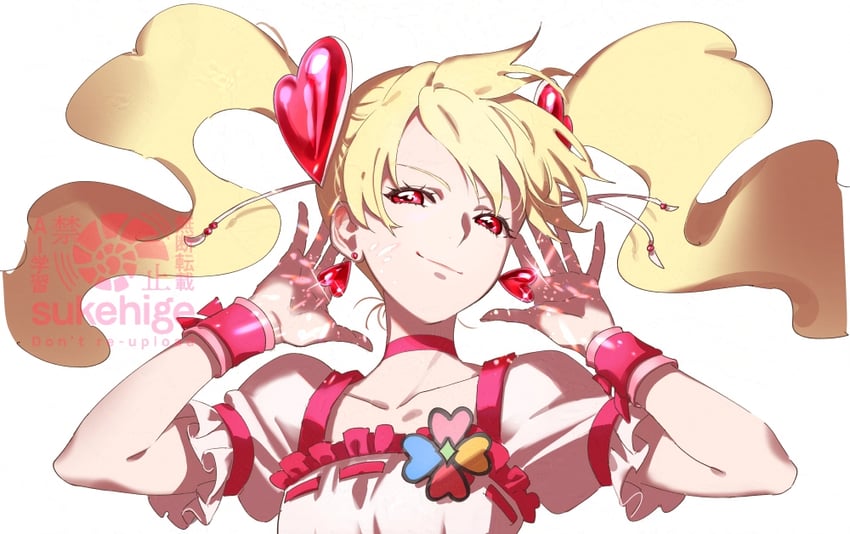 momozono love and cure peach (precure and 1 more) drawn by sukehige