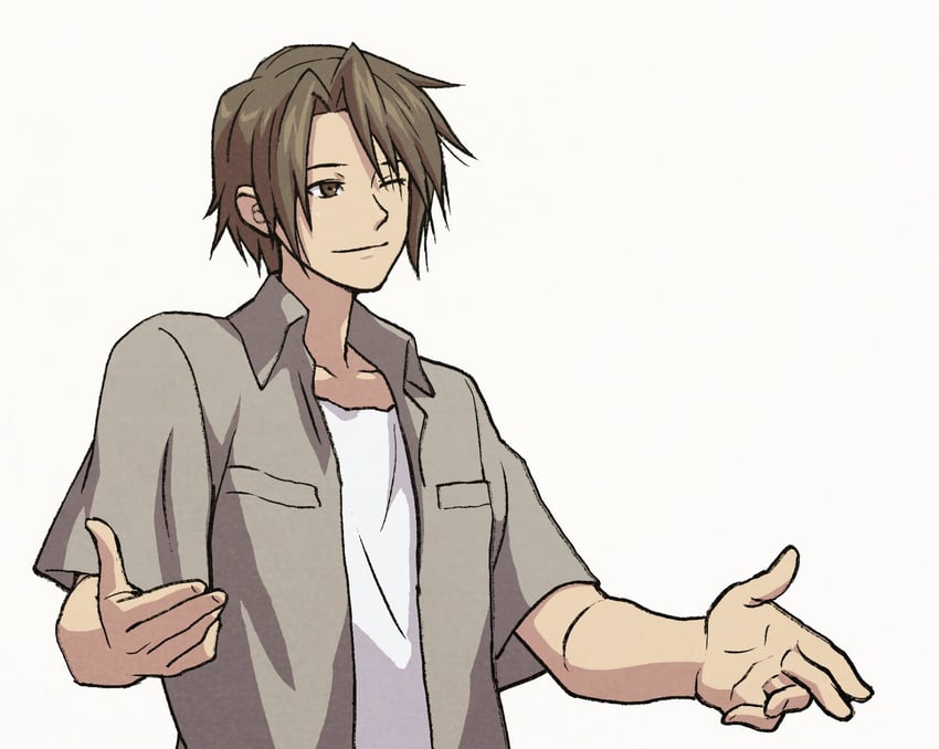 koizumi itsuki (suzumiya haruhi no yuuutsu and 1 more) drawn by iwamoto_tatsurou