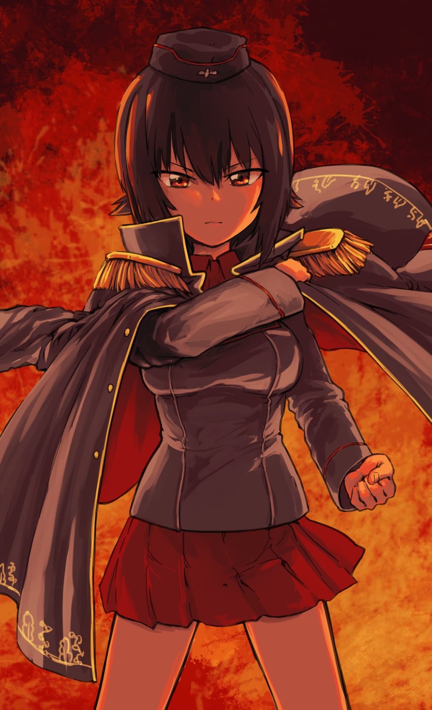 nishizumi maho (girls und panzer) drawn by monolith_(suibou_souko)